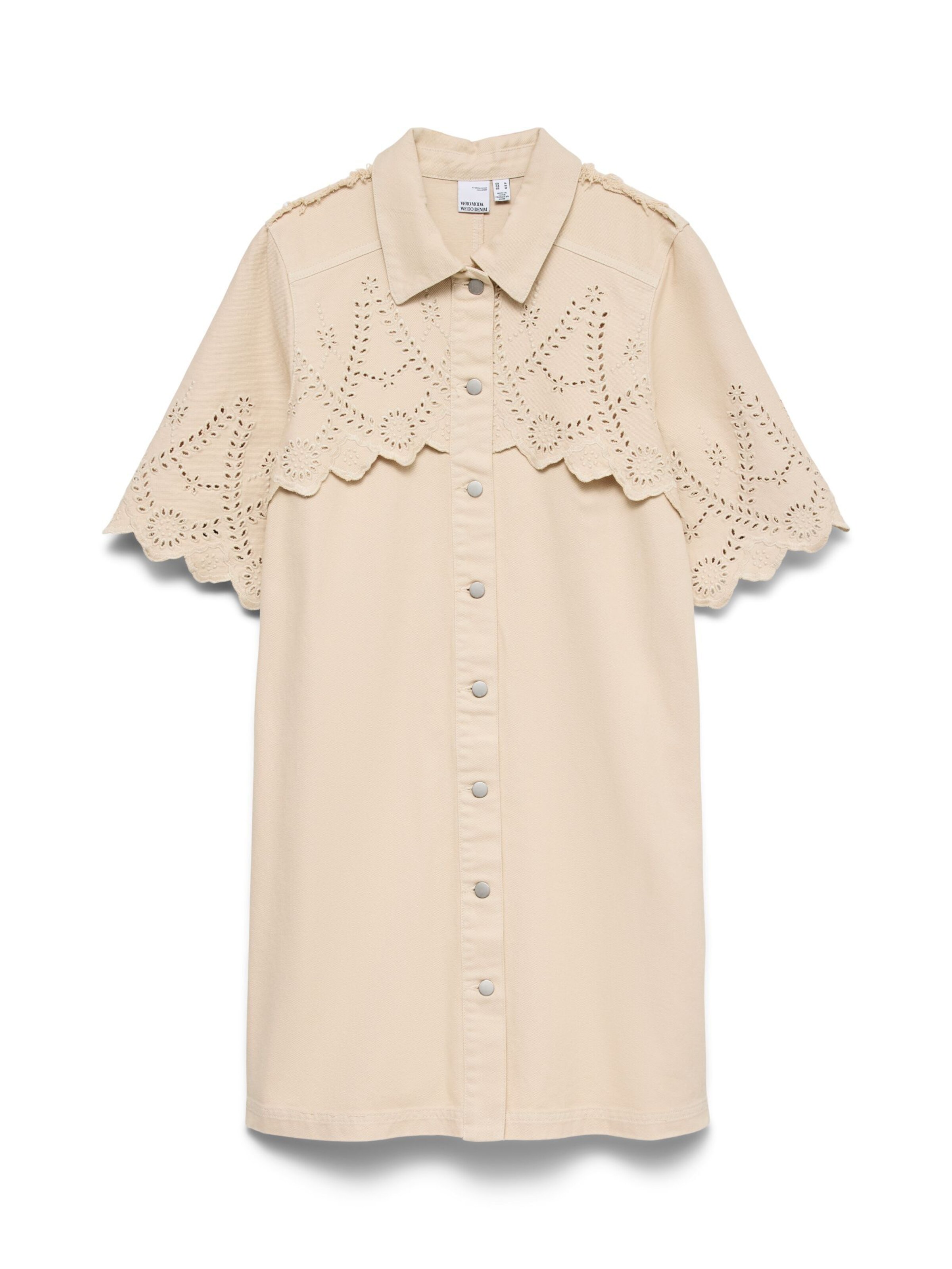 Robe-chemise 'VMPetra' VERO MODA en beige : devant