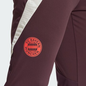 ADIDAS PERFORMANCE Slim fit Sports trousers 'FC Bayern Tiro 24' in Red