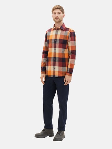 TOM TAILOR Regular fit Button Up Shirt in Orange