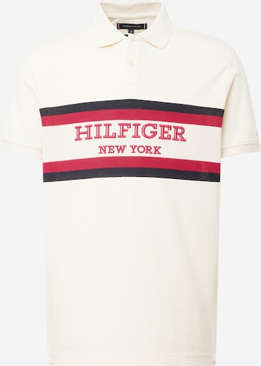 TOMMY HILFIGER Majica | kremna / rdeča / črna barva, Prikaz izdelka