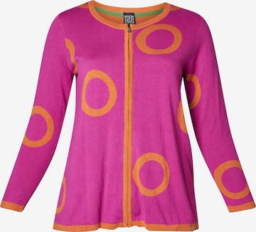 Pont Neuf Knit Cardigan in Pink: front