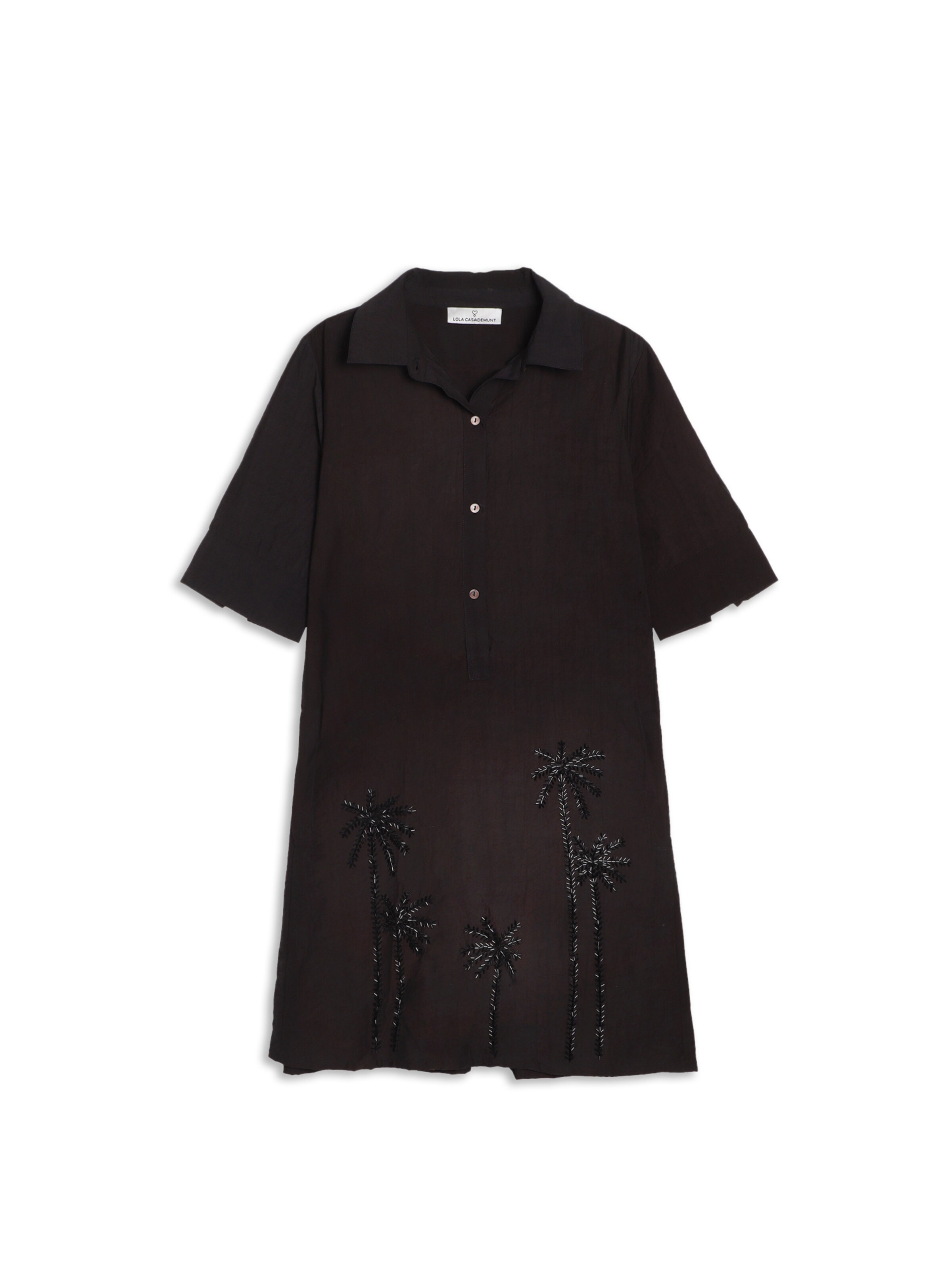 Lola Casademunt Blusenkleid in Schwarz: Vorderseite