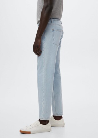 MANGO MAN Tapered Jeans in Blau
