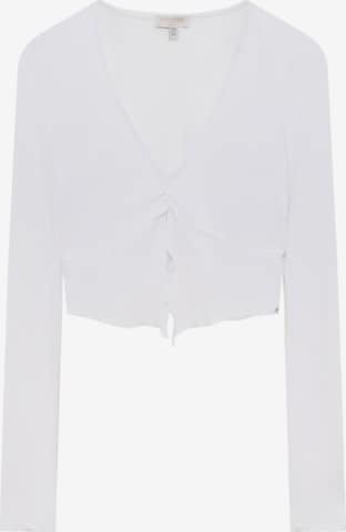 Pull&Bear Shirt in Wit: voorkant