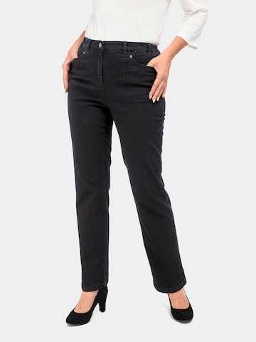 Goldner Regular Jeans 'Anna' in Black: front
