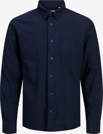 Coupe regular Chemise 'Logan' Jack & Jones Plus en bleu : devant