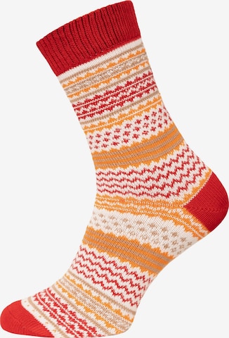 HomeOfSocks Socks 'HOS905' in Red: front