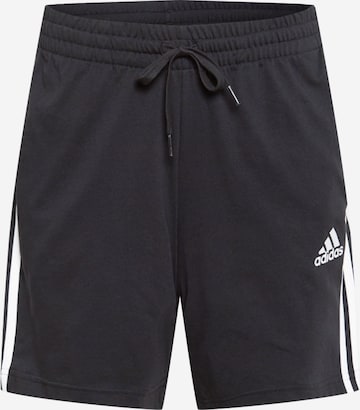 ADIDAS SPORTSWEAR Regular Workout Pants in Black: front