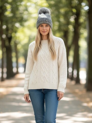 Kumixi Mütze 'Bommelmütze' in Grau