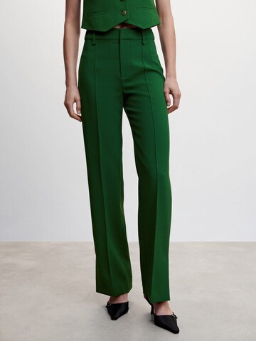 MANGO Regular Pantalon 'Maca' in Groen: voorkant