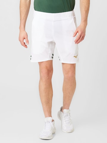 MIZUNO Regular Workout Pants in White: front