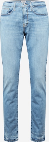 Coupe slim Jean 'L'HOMME' FRAME en bleu : devant