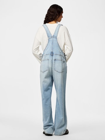 Loosefit Pantaloni con pettorina 'PCGrace' di PIECES in blu