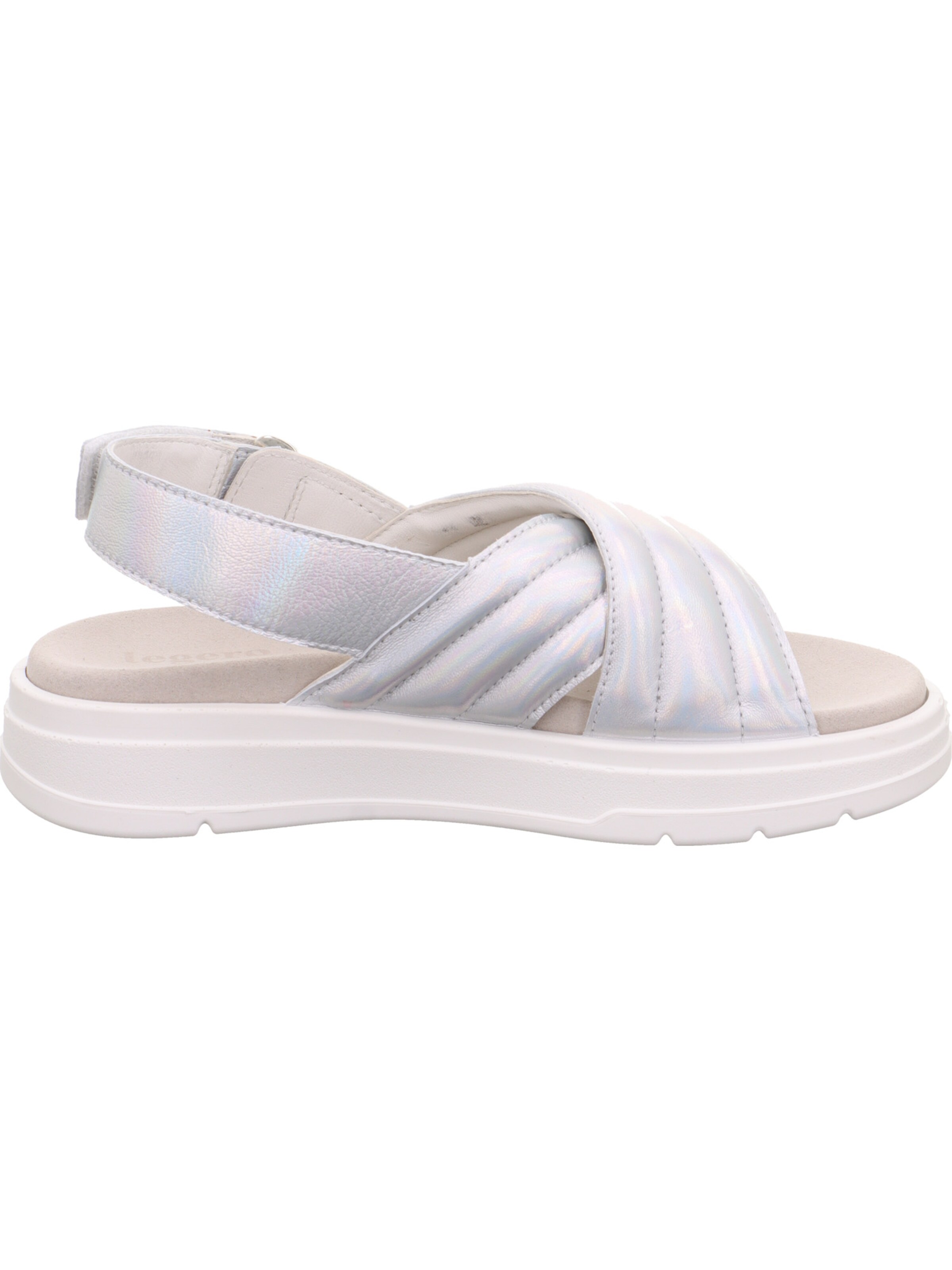 Legero Strap Sandals 'Sunwalker' in Silver