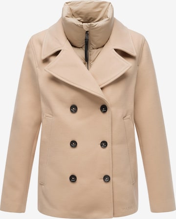 Manteau mi-saison MARIKOO en beige : devant