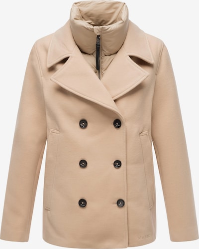 Demisezoninis paltas iš MARIKOO, spalva – smėlio spalva, Prekių apžvalga