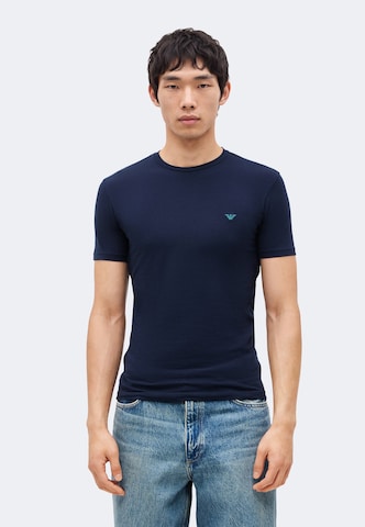 Emporio Armani Tričko - Modrá: predná strana