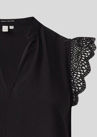 QS Blouse in Zwart