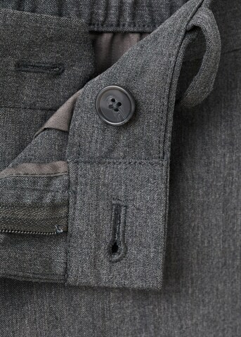 MANGO MAN Slim fit Pleated Pants 'Bologna' in Grey