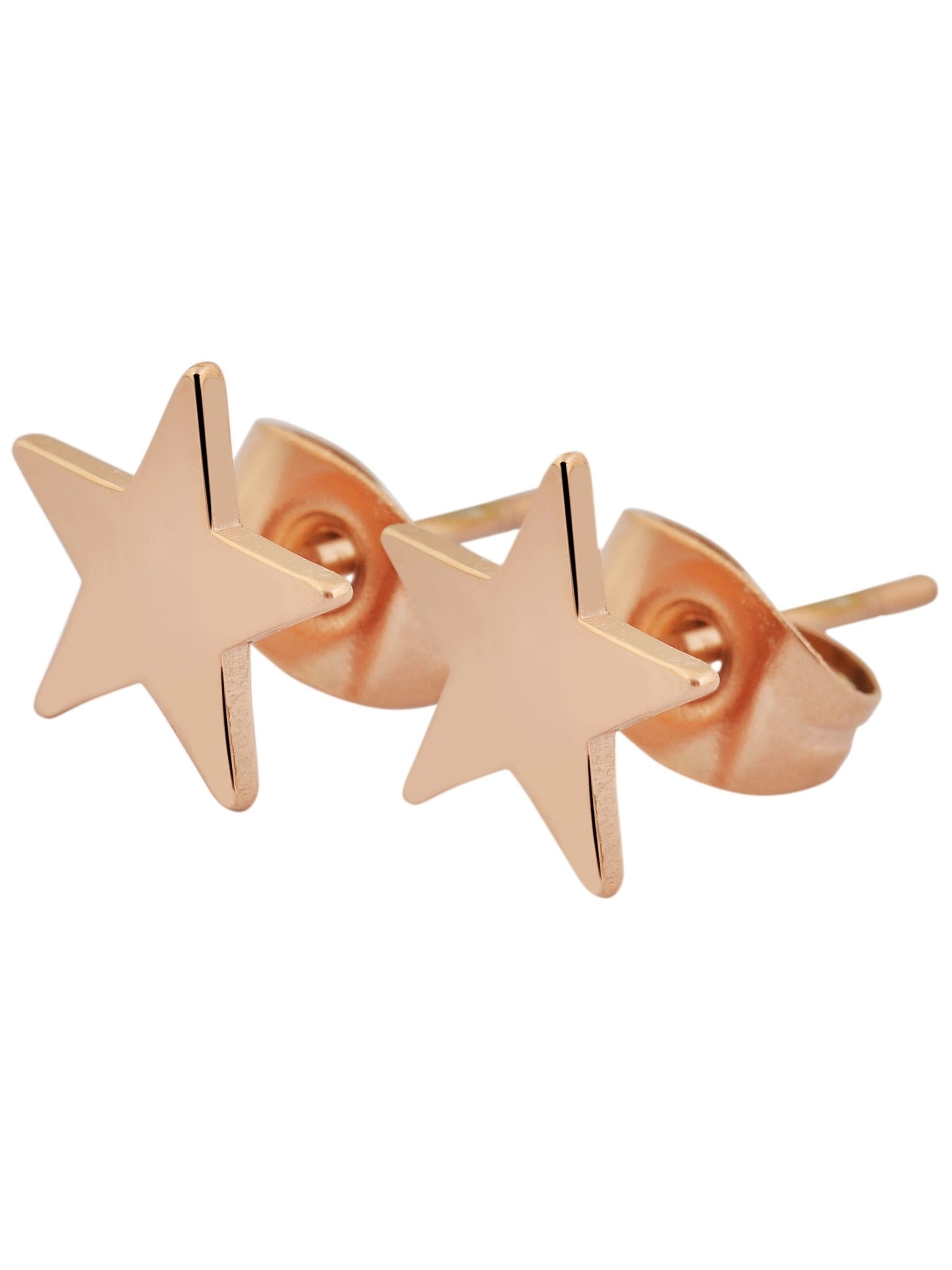 Akzent Earrings 'Wiveka, silberfarbig, langlebig' in Gold: front