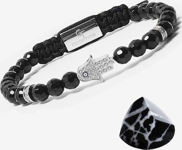 GT CollectionNarukvica 'Hamsa Hand' - crna boja: prednji dio