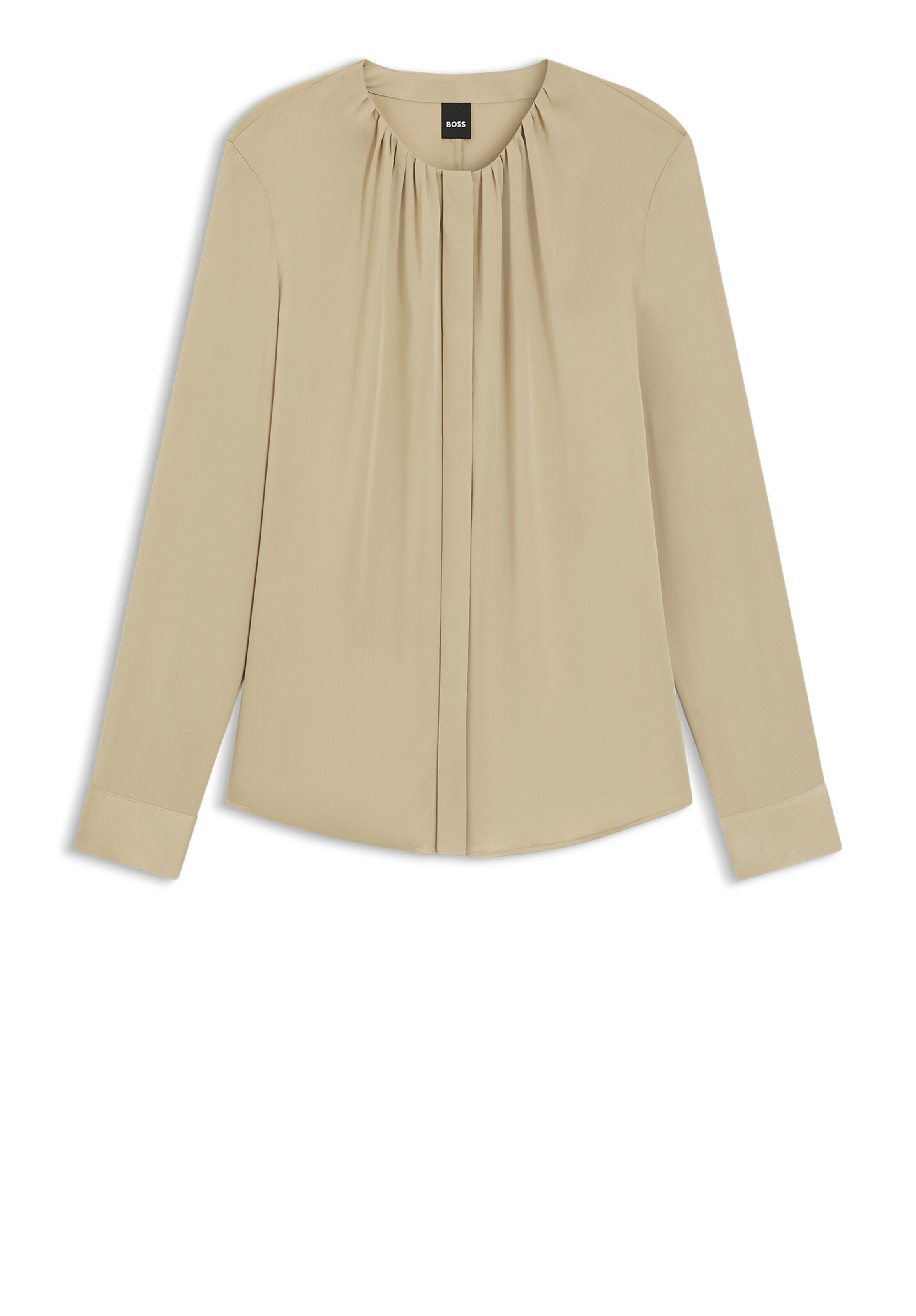 BOSS Bluse ' Banorah ' in Beige: Vorderseite