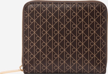 Calvin Klein Wallet in Brown: front