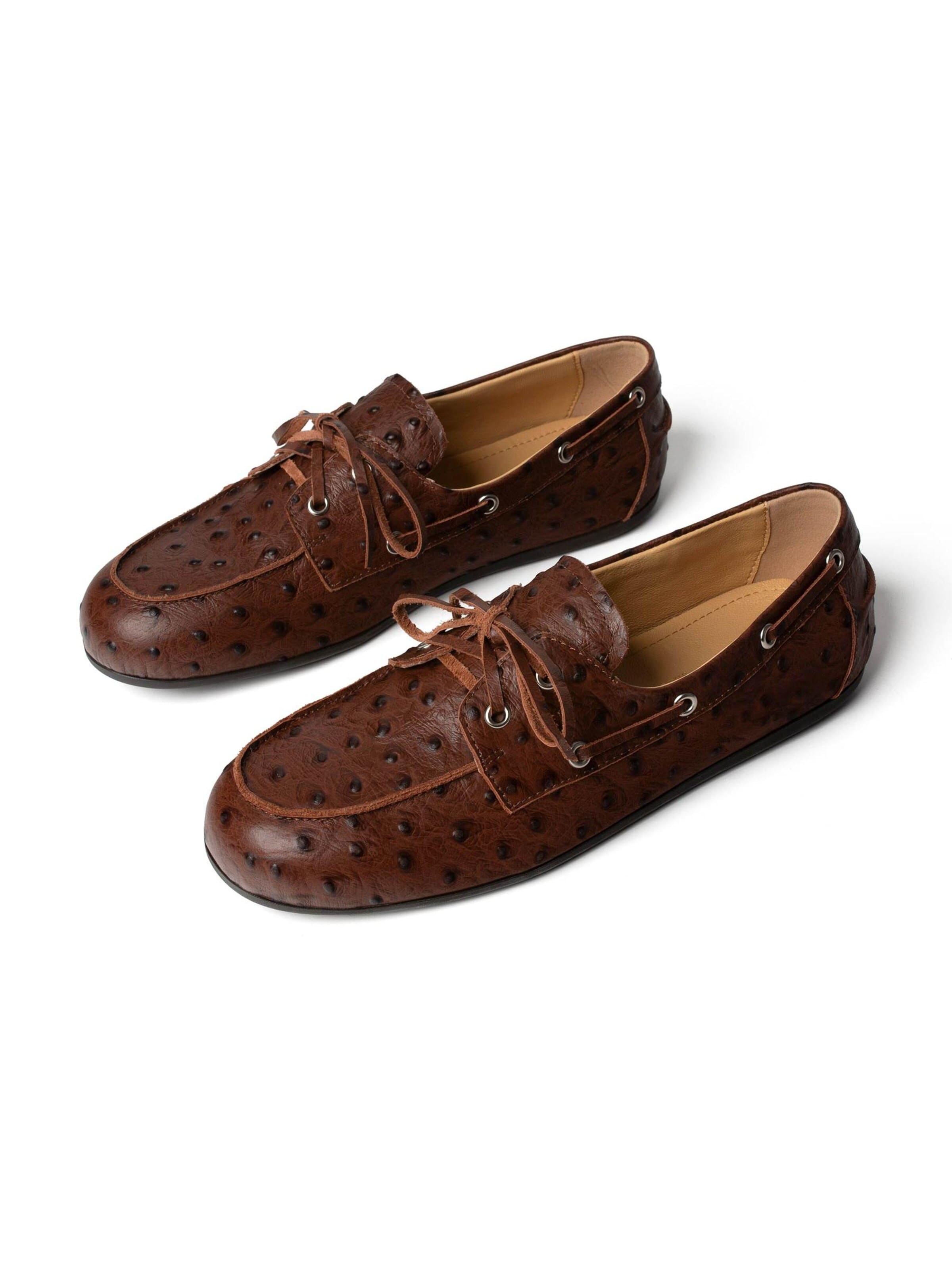 Mocassin 'SLOW LIFE' L37 HANDMADE SHOES en marron