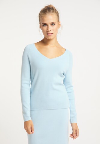 usha BLUE LABEL Sweater in Blue: front