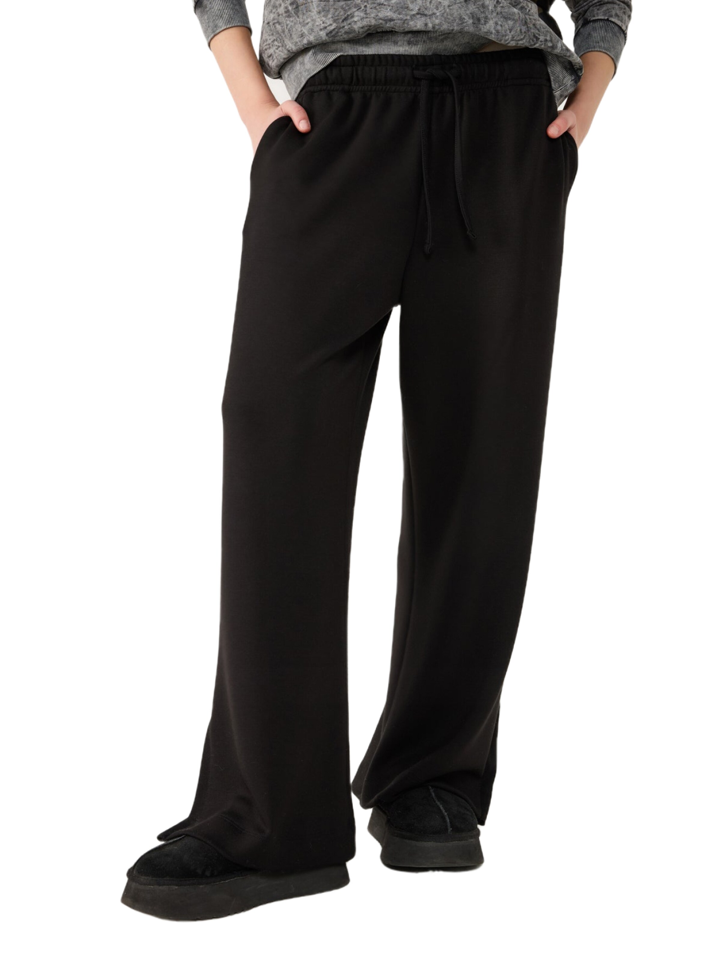 Loosefit Pantalon No Matter What en noir : devant
