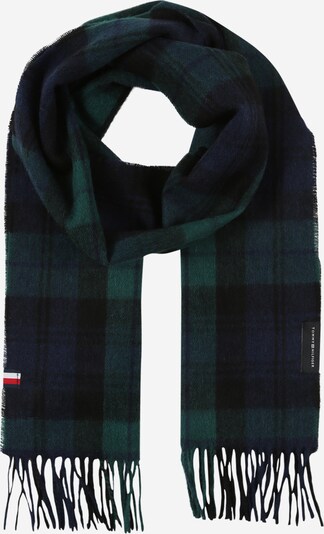 TOMMY HILFIGER Sjaal in de kleur Donkerblauw / Donkergroen, Productweergave