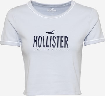 zils HOLLISTER T-Krekls 'Sporty': no priekšpuses