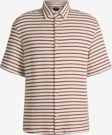 STRELLSON Comfort fit Button Up Shirt 'Colin' in Beige: front