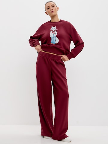 Cat e Lolette - regular Pantalón 'Palazzo Trousers' en rojo