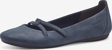 TAMARIS Ballerina in Blauw: voorkant