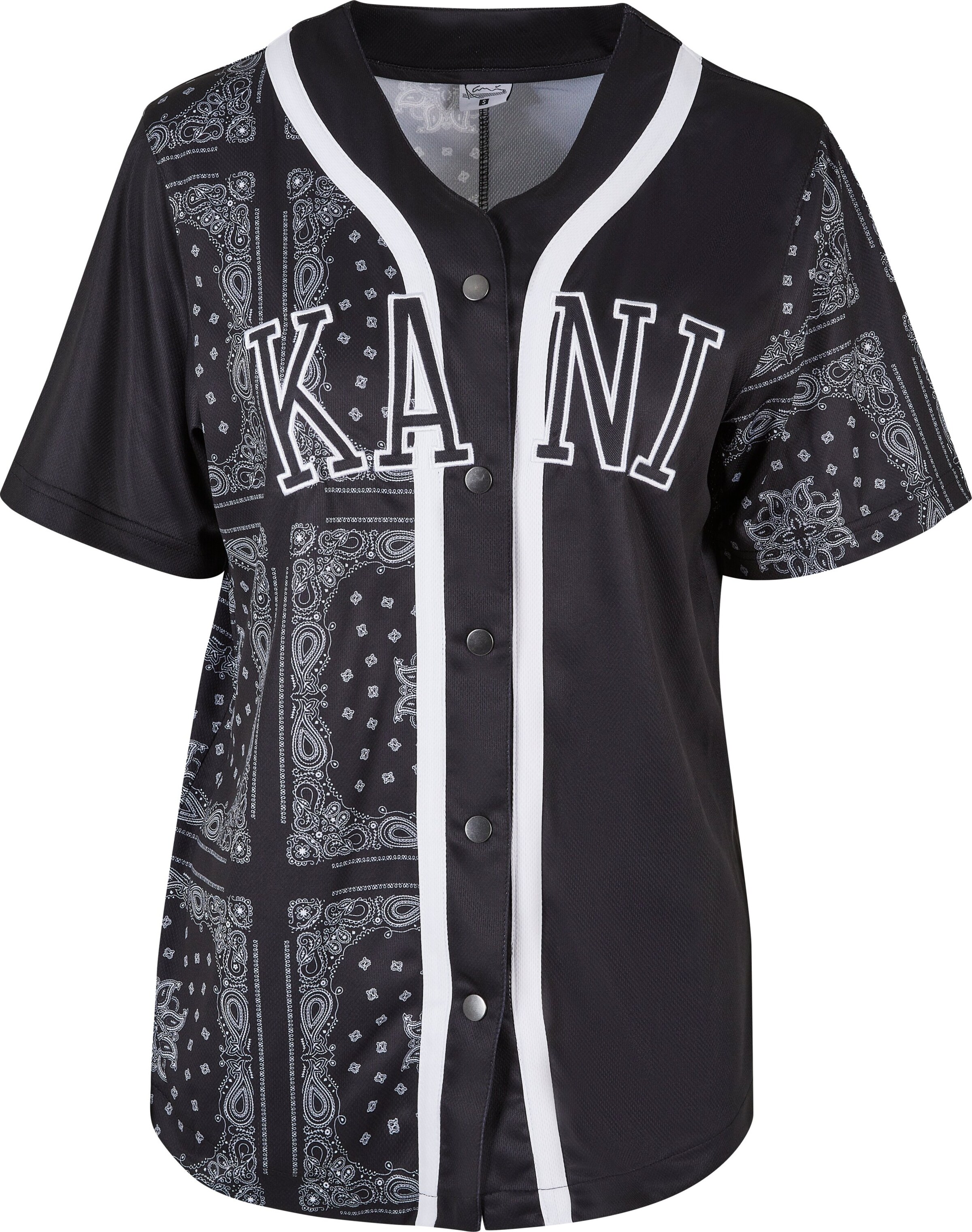 Chemisier Karl Kani en noir : devant