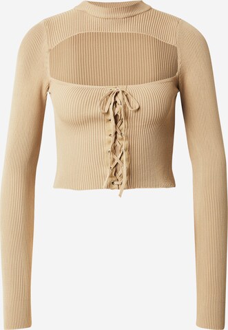 Pull-over Trendyol en beige : devant