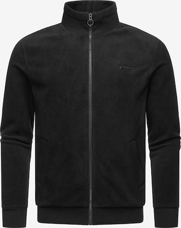 Ragwear Fleecejacke 'Trayne' in Schwarz: predná strana