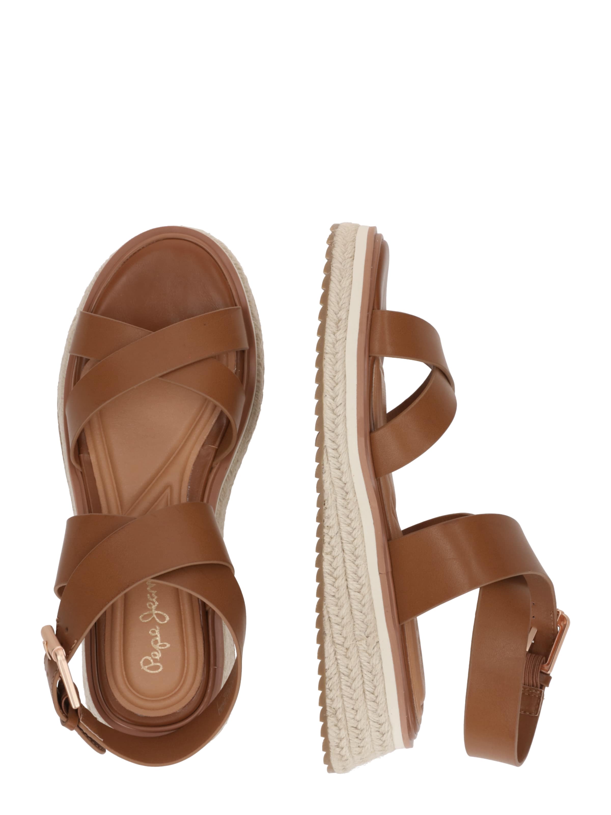 Sandales à lanières 'Kate Nature' Pepe Jeans en marron