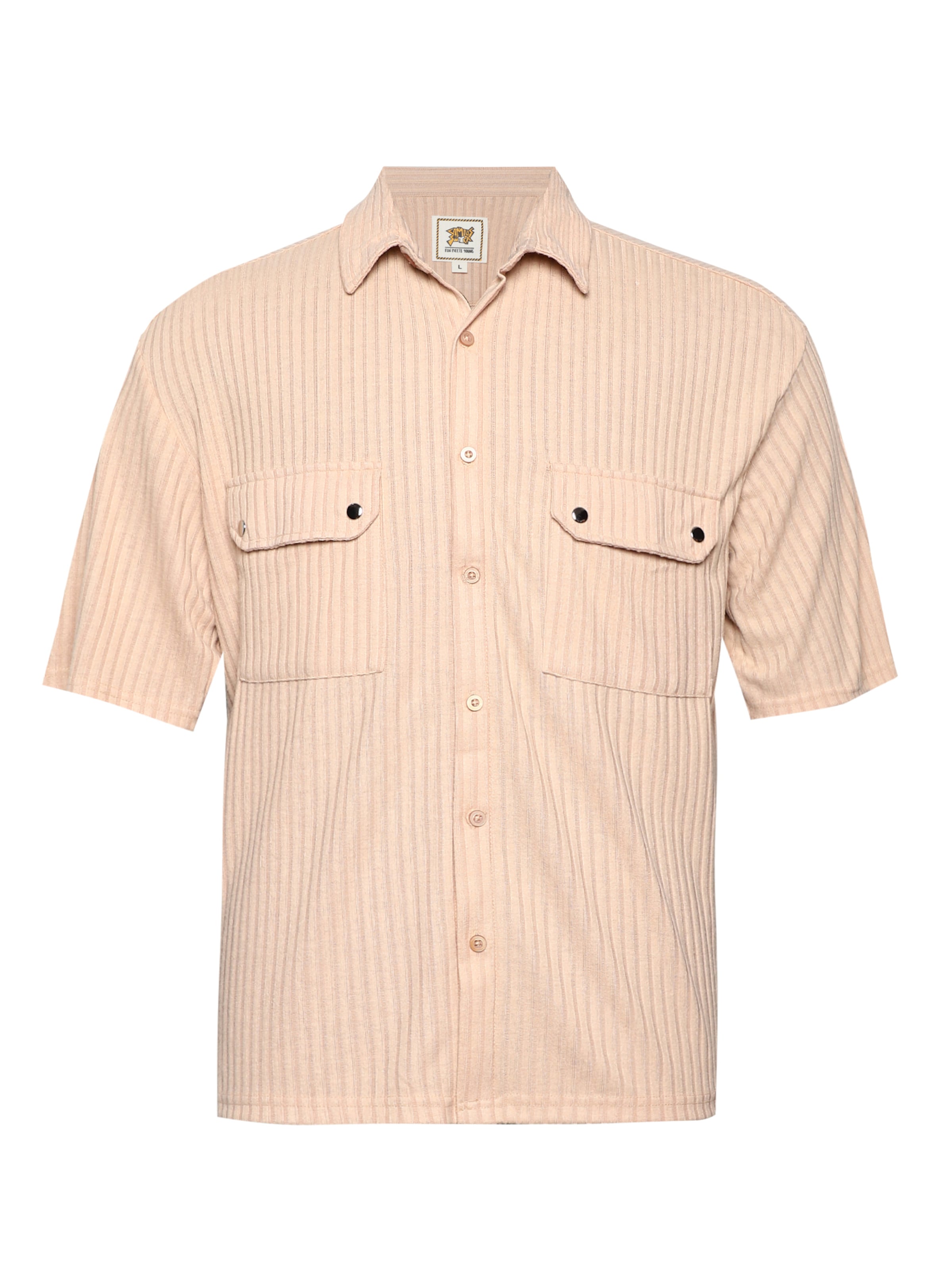 Campus Sutra Klasický střih Košile ' Tina ' – béžová: přední strana