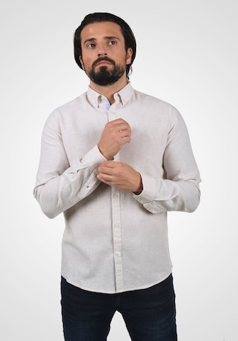 INDICODE JEANS Regular fit Button Up Shirt 'Luan' in White: front