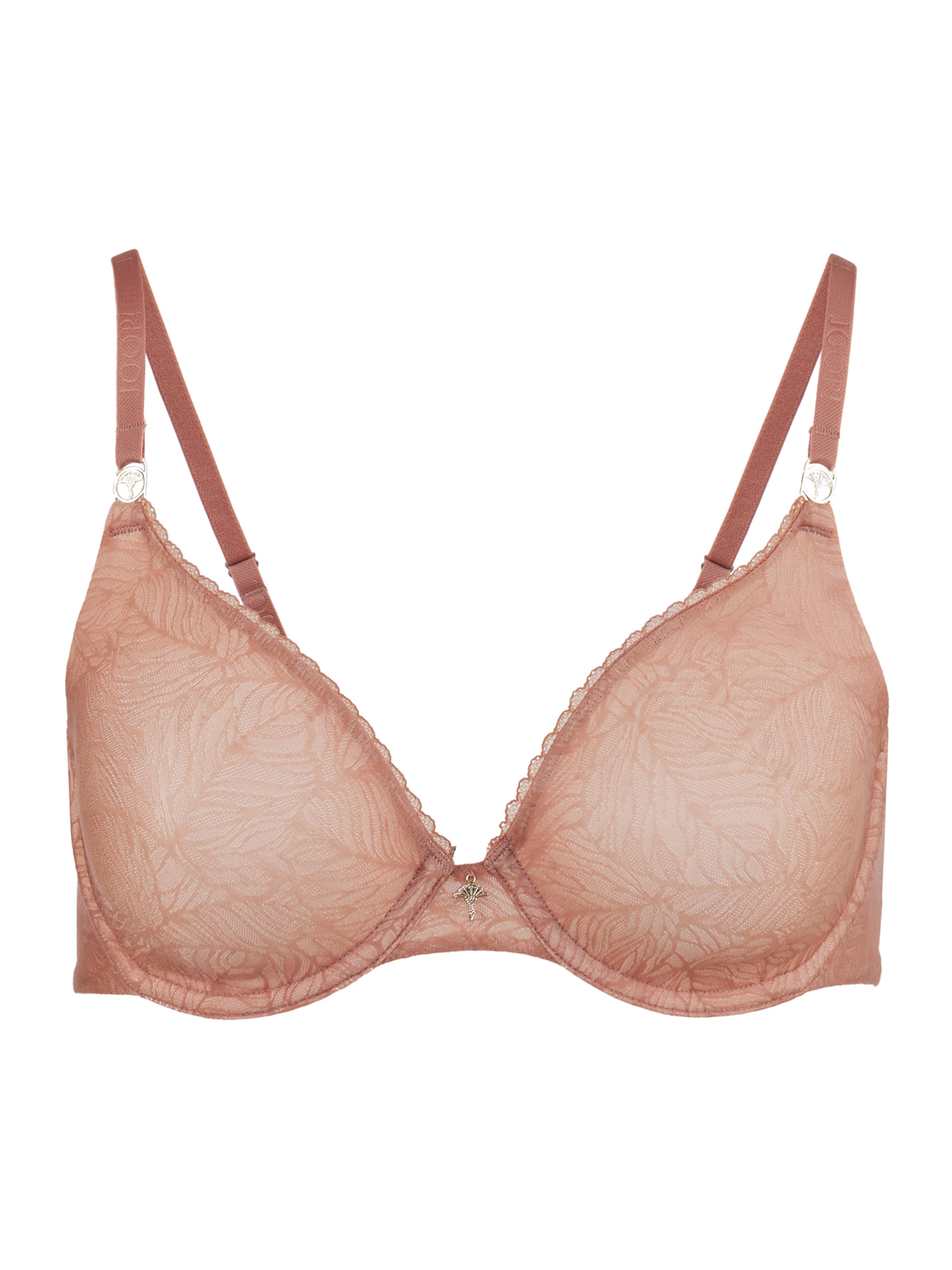 JOOP! - Triangular Soutien 'Sheer' em rosa: frente
