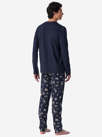 Pyjama long ' Family ' SCHIESSER en bleu