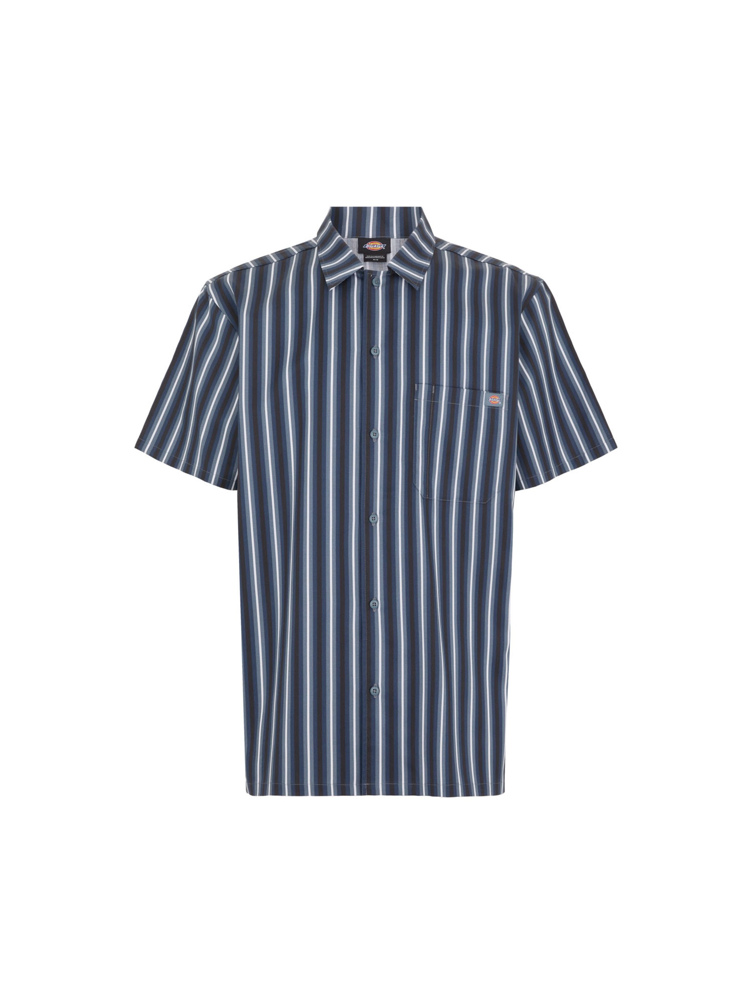 DICKIES Rovný strih Košeľa ' WORK SHIRT' - Modrá: predná strana