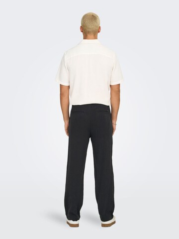 Only & Sons Loose fit Trousers 'ONSSinus' in Black