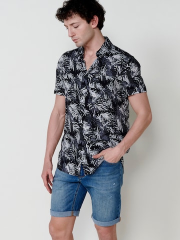 KOROSHI Regular Fit Skjorte i sort