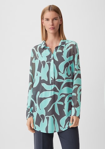 COMMA Blouse in Blauw: voorkant