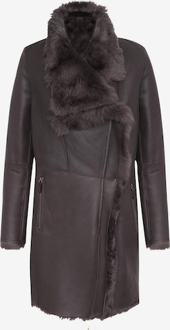 VESPUCCI BY VSP Winter Coat 'Elena' in Brown: front