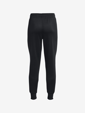 Effilé Pantalon de sport UNDER ARMOUR en noir