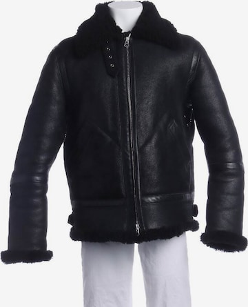 Acne Lederjacke / Ledermantel L-XL in Schwarz: predná strana